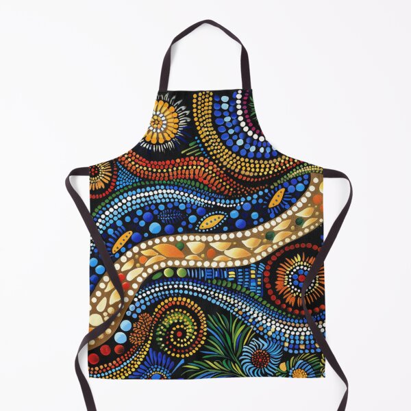 Item preview, Aboriginal Inspired Dot Art - Australian Native Vivid Pattern designed and sold by GrinGalore.