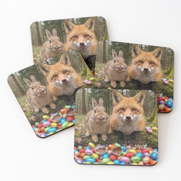 Item preview, Fox and Rabbit Easter designed and sold by DaveysDesigns.
