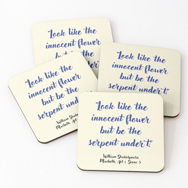Item preview, Peachy Shakespeare Quote from Macbeth designed and sold by CharlottePlaceArt.