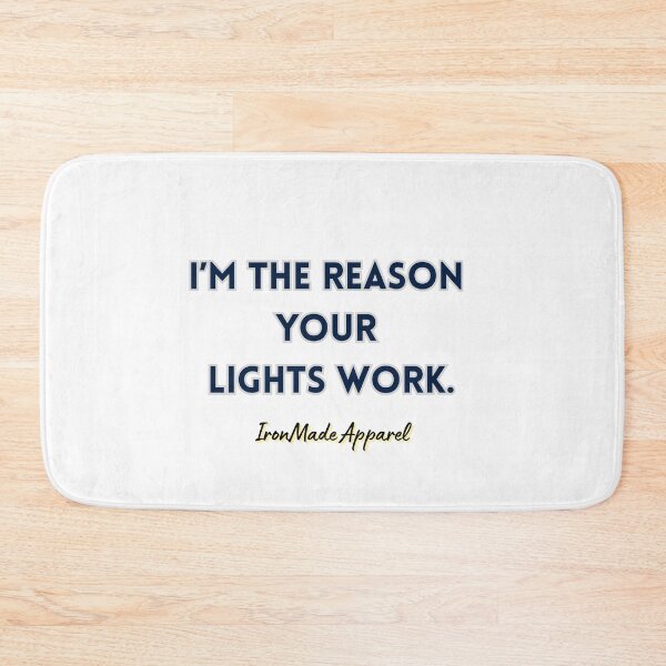 Item preview, I’m The Reason Your Lights Work Funny Electrician Shirt – Electrician Humor Tee for Linemen, Electrical Workers & Electricians Gift designed and sold by IronMade Apparel.
