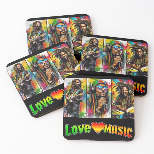 Item preview, Love Reggae Music  designed and sold by Radioactive Monkey Club.