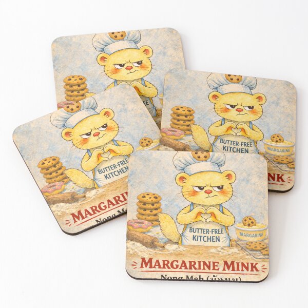 Item preview, Margarine Mink – Nong Meh (น้องเม) | Butter-Free Kitchen Chef designed and sold by Second Thought Studio.