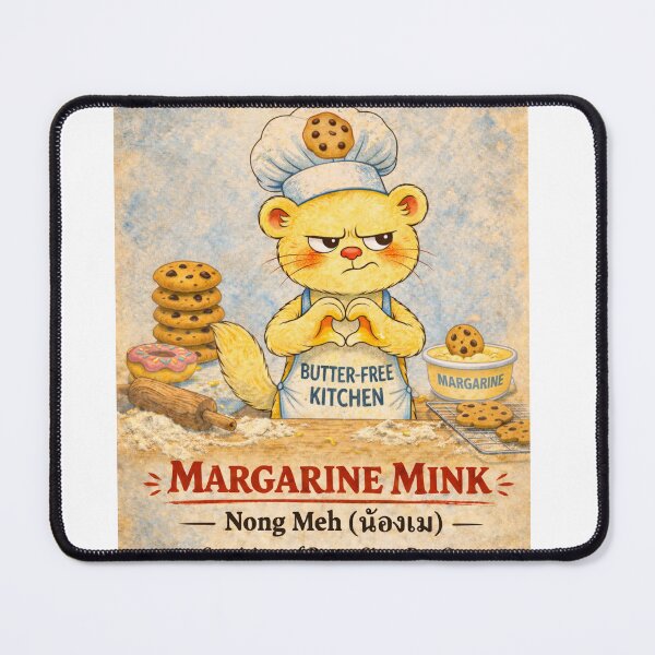 Item preview, Margarine Mink – Nong Meh (น้องเม) | Butter-Free Kitchen Chef designed and sold by Second Thought Studio.