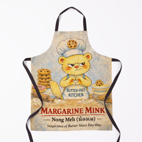 Item preview, Margarine Mink – Nong Meh (น้องเม) | Butter-Free Kitchen Chef designed and sold by Second Thought Studio.