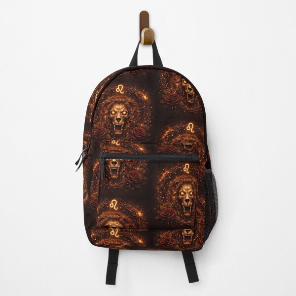 Item preview, Leo Gothic Skull Zodiac – Dark Astrology Lion, Fiery Celestial Leo Sign, Gothic Zodiac Art designed and sold by Bonitivity Zodiacs.