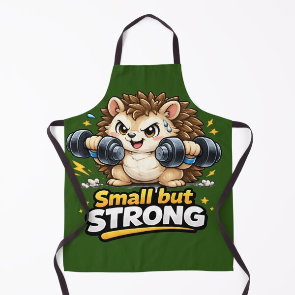 Item preview, Hedgehog Gym Fitness Sticker – Small but Strong designed and sold by les3cerises.