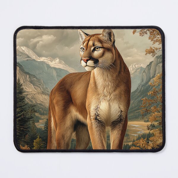 Item preview, Majestic Cougar in Mountain Landscape designed and sold by PetsArt.
