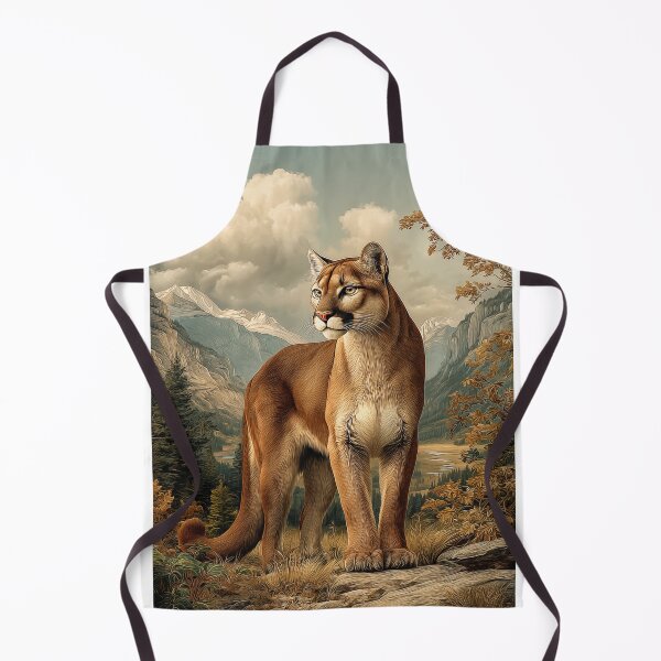 Item preview, Majestic Cougar in Mountain Landscape designed and sold by PetsArt.