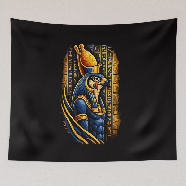 Item preview, Golden Horus Wings – Ancient Egyptian Falcon God Art designed and sold by GulfSignature.