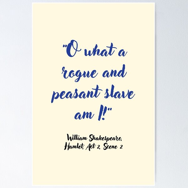 Item preview, Peachy Shakespeare Quote from Hamlet designed and sold by CharlottePlaceArt.