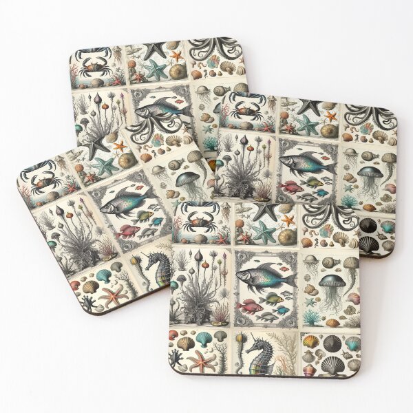 Item preview, Sea Life Natural History Art designed and sold by Radioactive Monkey Club.