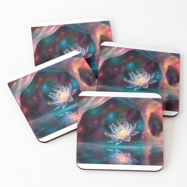 Item preview, Luminous Ether Lotus - Vivid Zen Decor for Sleep & Stress Relief designed and sold by NettaArts.