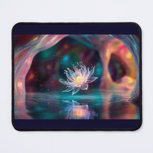 Item preview, Luminous Ether Lotus - Vivid Zen Decor for Sleep & Stress Relief designed and sold by NettaArts.