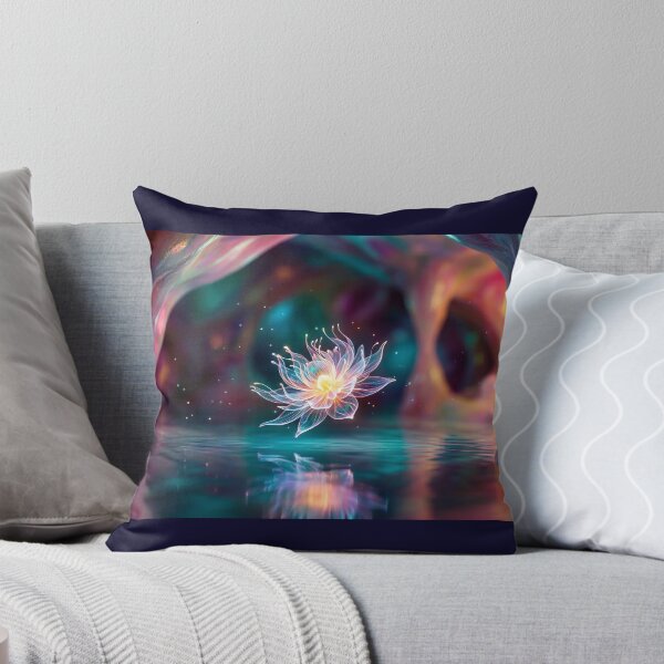 Item preview, Luminous Ether Lotus - Vivid Zen Decor for Sleep & Stress Relief designed and sold by NettaArts.