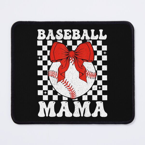 Item preview, Baseball Mama Red Bow Checker Sports Mom Design designed and sold by zamiokaline.