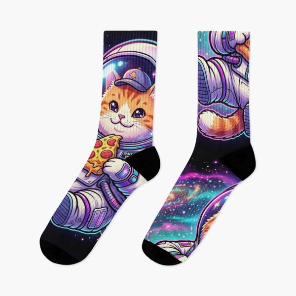 Aperçu de l'œuvre Astronaut pizza cat créée et vendue par DreamPunkStudio.