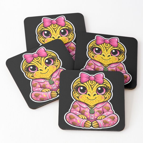Item preview, Golden Hei Tiki in Pink Kiwi Pajama designed and sold by Cultural Breeze.