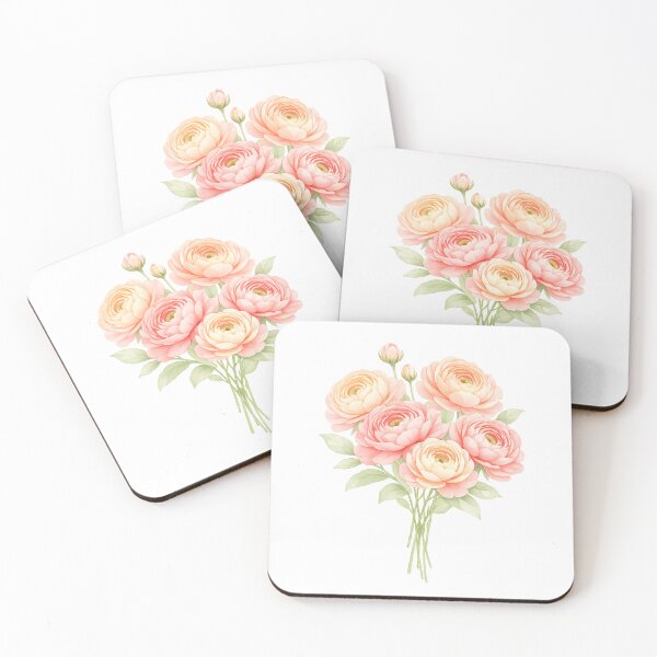 Item preview, Ranunculus Bouquet Watercolor – Soft Vibrant Romantic Floral Aesthetic designed and sold by SoftMuse Designs.