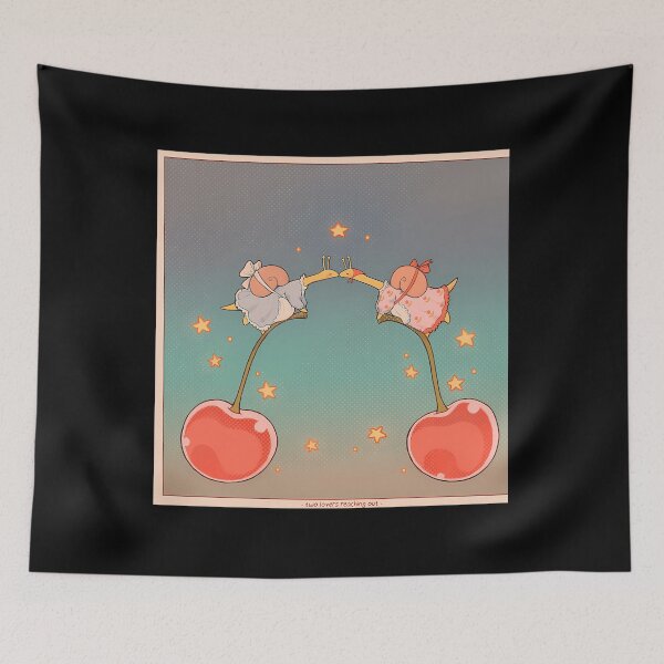 Item preview, Two Lovers Reaching Out Cute Bird Art designed and sold by ajxaovjq6.