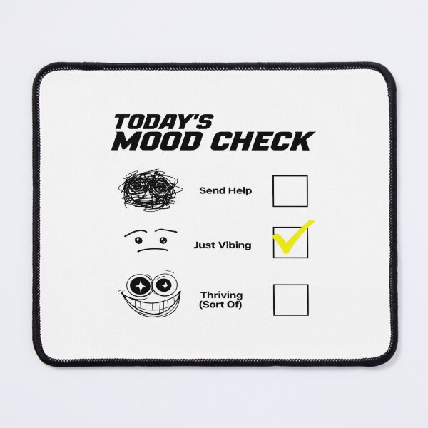 Item preview, Playful “Today’s Mood Check” Illustration – Funny Relatable Mood Chart for Daily Motivation & Engagement designed and sold by Bright Nest Studio.
