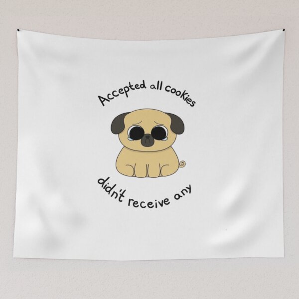 Item preview, Sad Dog Accepted All Cookies Funny Tech Humor designed and sold by Kahakime.