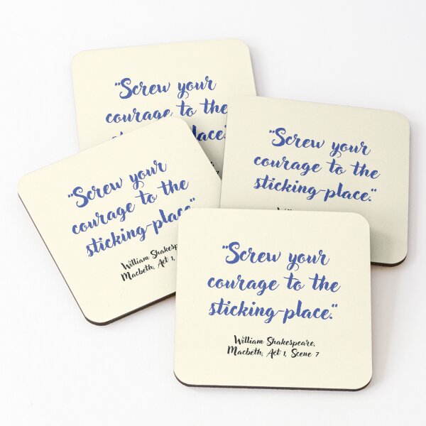 Item preview, Shakespeare Quote from Macbeth designed and sold by CharlottePlaceArt.