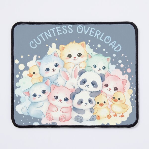 Item preview, Cuteness Overload Kawaii Baby Animals Watercolor Illustration designed and sold by Nusha Creations.
