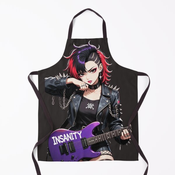 Item preview, INSANITY - Punk Guitarist Anime Girl - Edgy Rock designed and sold by INSANITYBREED.
