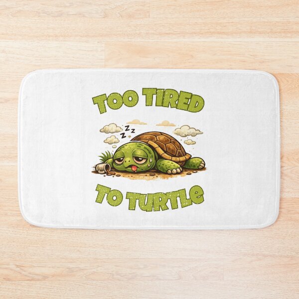 Item preview, Too Tired To Turtle – Funny Sleepy Turtle Meme, Cute Lazy Turtle Humor designed and sold by p-frosty-design.