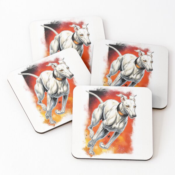 Item preview, Running Greyhound Dog Illustration designed and sold by PetsArt.