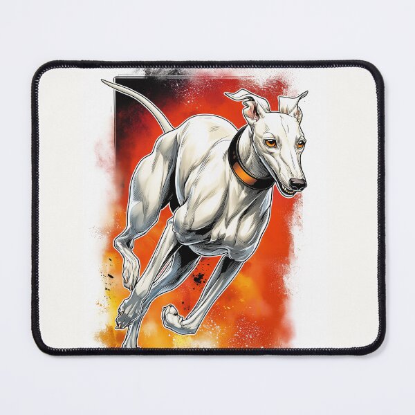 Item preview, Running Greyhound Dog Illustration designed and sold by PetsArt.