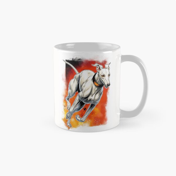 Item preview, Running Greyhound Dog Illustration designed and sold by PetsArt.