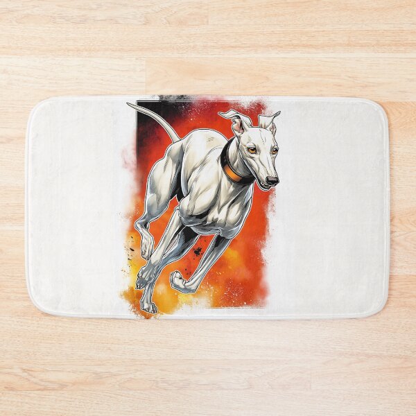 Item preview, Running Greyhound Dog Illustration designed and sold by PetsArt.