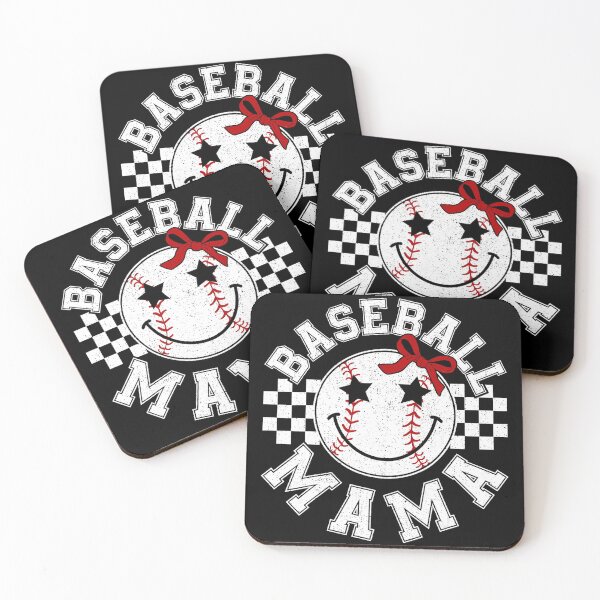 Artikelvorschau, Baseball Mama Checker Bow Sports Mom Design entworfen und verkauft von zamiokaline.