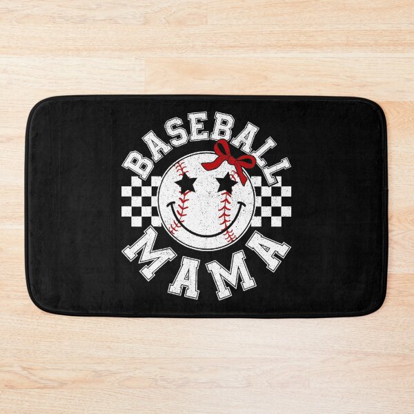 Artikelvorschau, Baseball Mama Checker Bow Sports Mom Design entworfen und verkauft von zamiokaline.