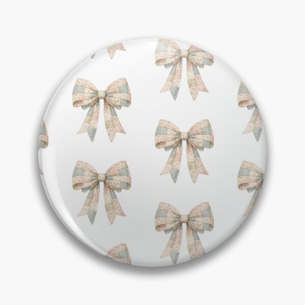 Item preview, Vintage Floral Patchwork Bow – Coquette Aesthetic Ribbon Design designed and sold by DoodloraStudio.