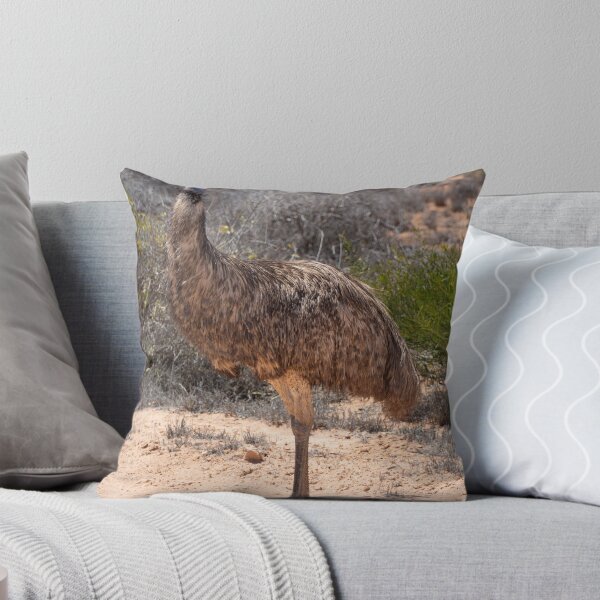 Item preview, Outback Giant – Wild Emu Standing in the Australian Desert, Wildlife Photography designed and sold by WildFrameNature.