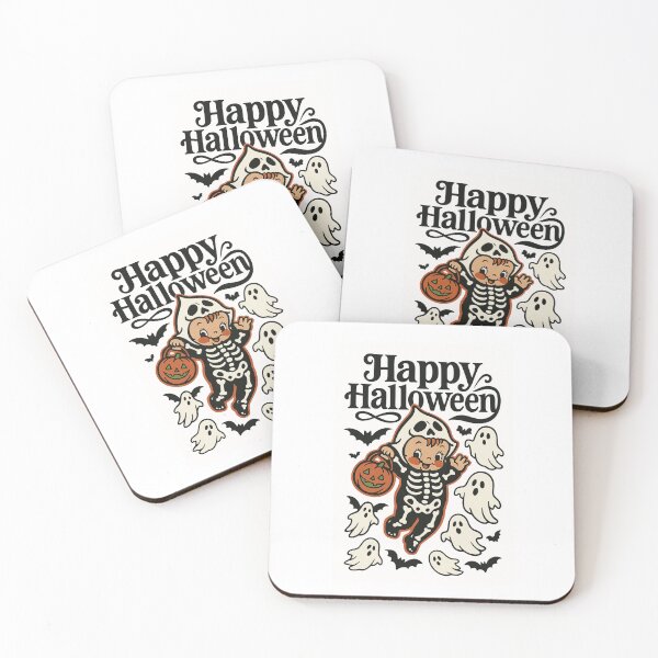 Item preview, Cute Baby Skeleton & Ghosts – Happy Halloween Vintage Design designed and sold by best-2025.