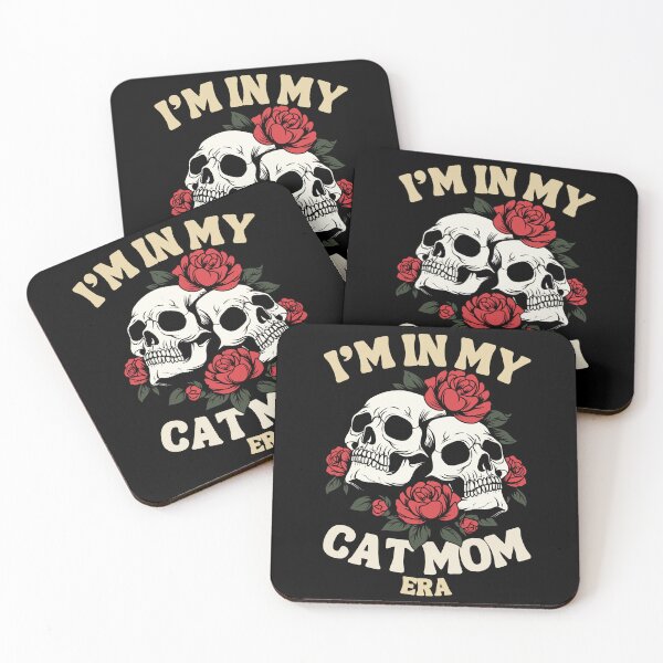 Item preview, I'm in my cat mom era Skulls and Flowers Classic Funny T-Shirt designed and sold by OldSkullDesigns.