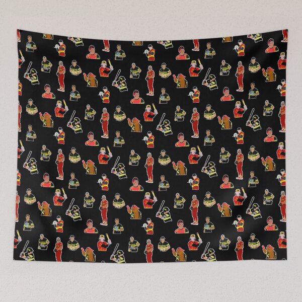 Item preview, Firefighters repeating pattern with Bo the beaver  designed and sold by Crafts By Molly May.