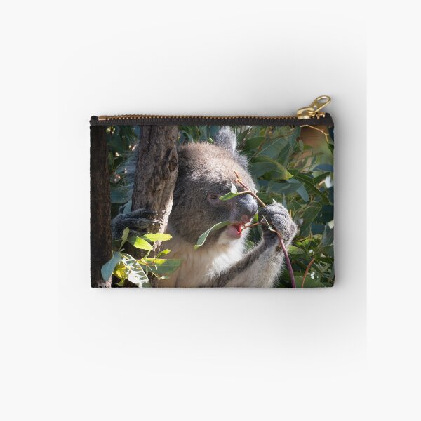 Item preview, Leaf by Leaf – Koala Munching Eucalyptus Branch, Australia Wildlife Photography designed and sold by WildFrameNature.