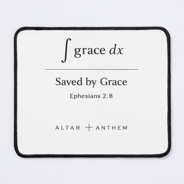 Item preview, Saved by Grace | Faith & Mathematics Shirt (Ephesians 2:8) designed and sold by ALTARandANTHEM.