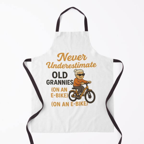 Item preview, Never Underestimate Old Grannies on an E-Bike | Funny Grandma Biker T-Shirt designed and sold by best-2025.