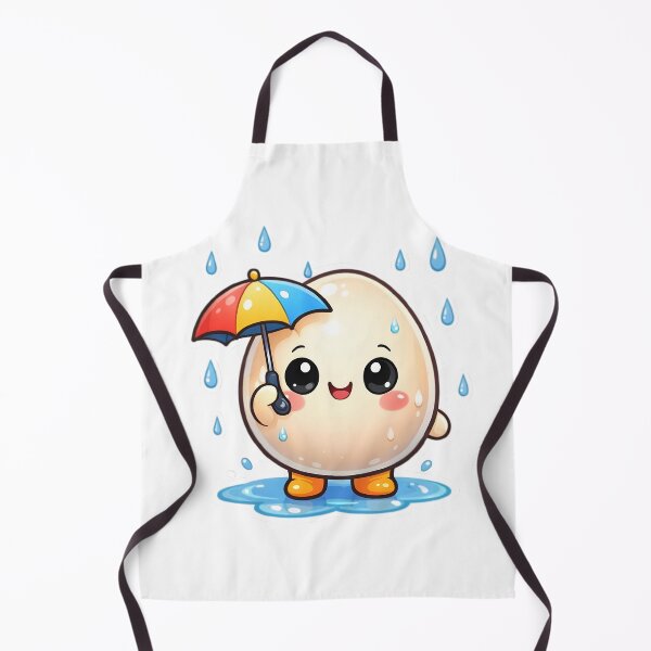 Item preview, Cute Smiling Egg in the Rain – Kawaii Egg Sticker designed and sold by Mini Stickers store.