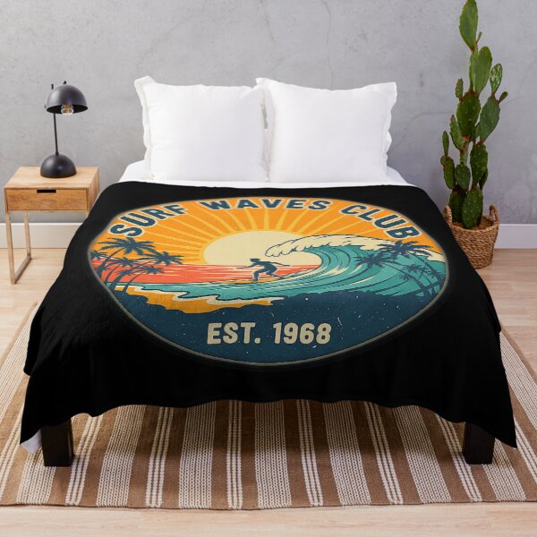 Item preview, Circle Vintage Surf Style. SURF WAVES CLUB. designed and sold by Giulivo Store Graphic.
