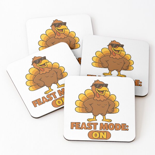 Item preview, Cute Thanksgiving Turkey with Pumpkin Pie and Autumn Leaves designed and sold by best-2025.