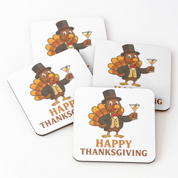 Item preview, Cute Thanksgiving Turkey with Pumpkin Pie and Autumn Leaves designed and sold by best-2025.