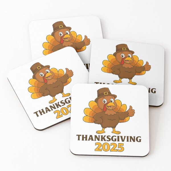 Item preview, Cute Thanksgiving Turkey with Pumpkin Pie and Autumn Leaves designed and sold by best-2025.