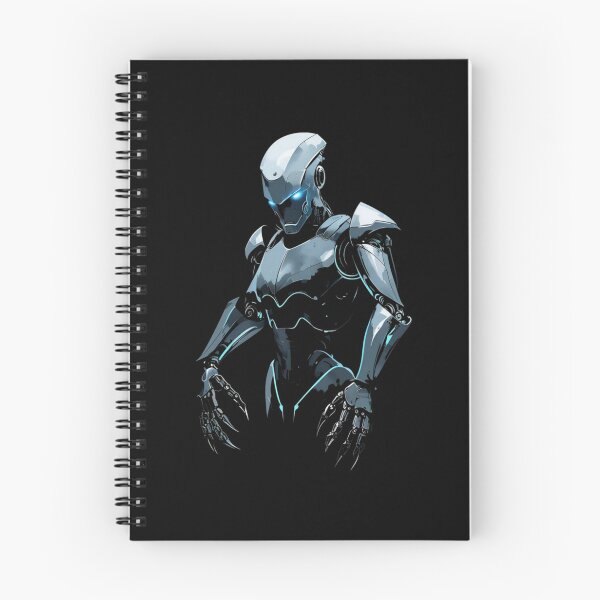Item preview, Futuristic Blue‑Lit Robot Illustration – High‑Tech Cybernetic AI Character for Sci‑Fi & Tech Branding designed and sold by Bright Nest Studio.