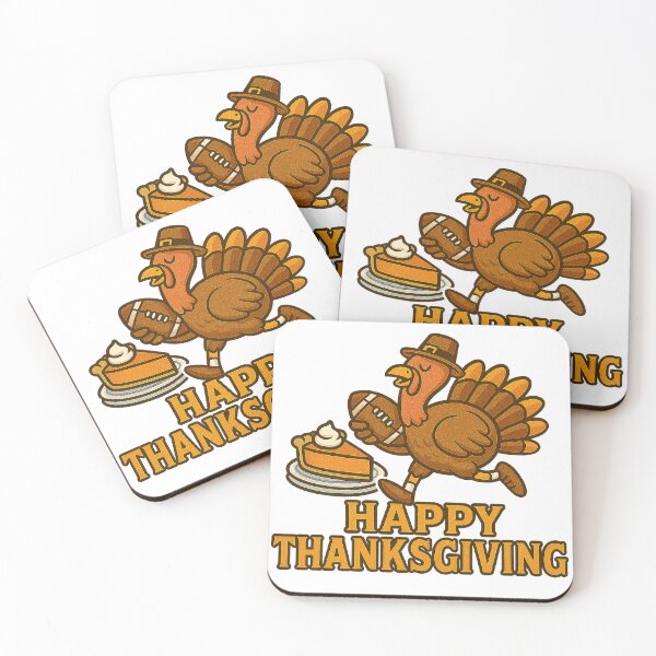 Item preview, Cute Thanksgiving Turkey with Pumpkin Pie and Autumn Leaves designed and sold by best-2025.